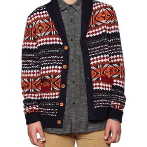 O’Hanlon Mills Tribal Aztec Cardigan Sweater L
